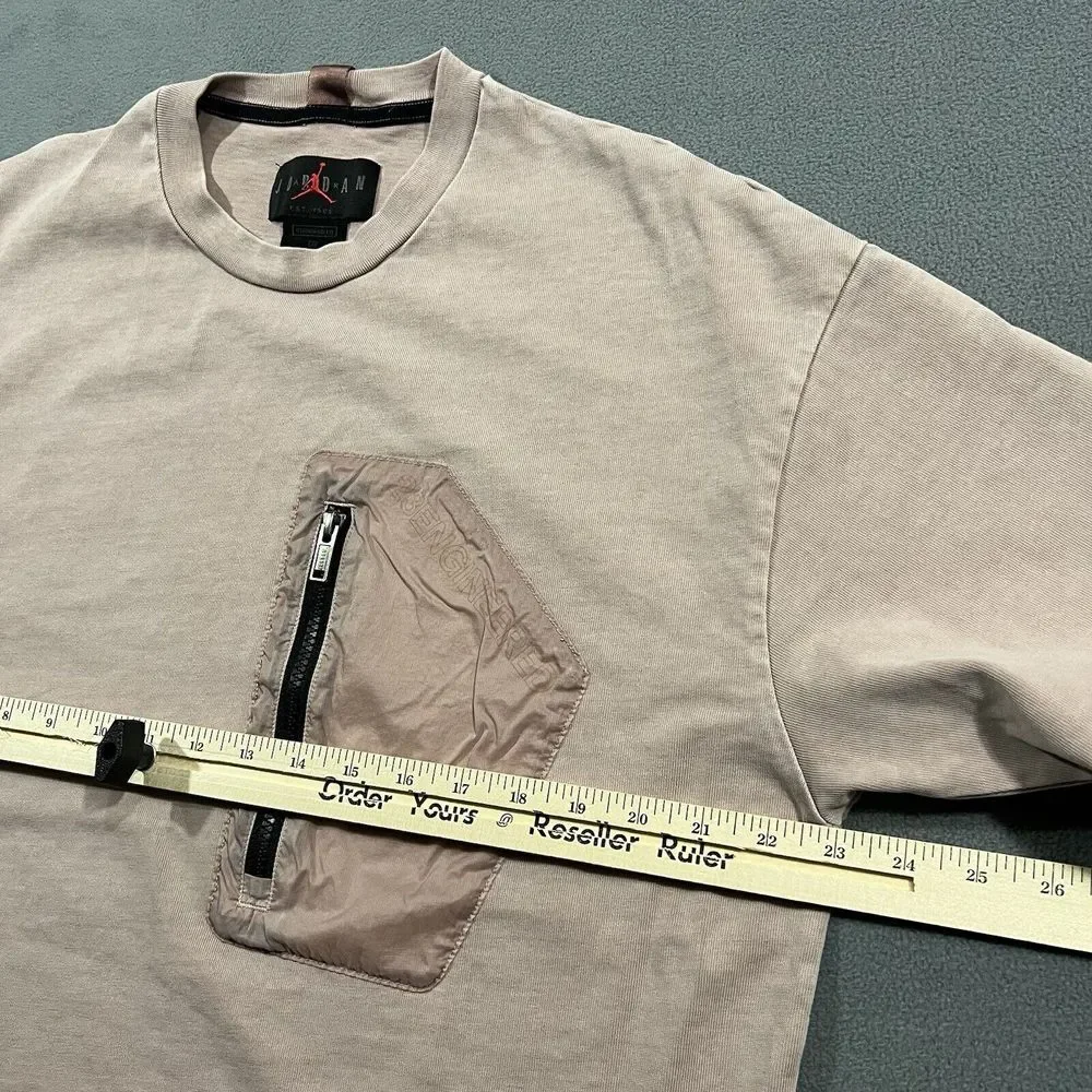 Nike Air Jordan Shirt 23‎ Engineered Zipper Pocket Mens Medium Pink CK9186-261